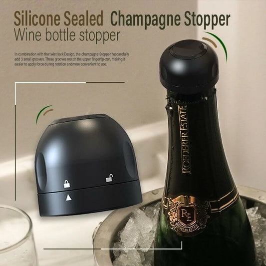 Silicone Sealed Champagne Stopper